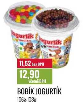 BOBÍK JOGURTÍK 106g-108g 
