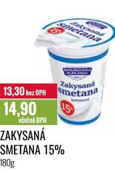 ZAKYSANÁ SMETANA 15% 180g 