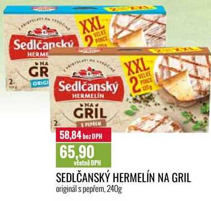 SEDLČANSKÝ HERMELÍN NA GRIL originál s pepřem, 240g 