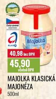 MAJOLKA KLASICKÁ MAJONÉZA 500ml 