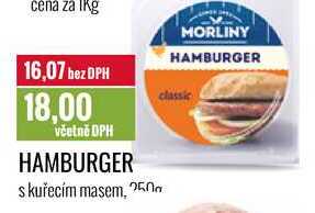 HAMBURGER s kuřecím masem, 250g