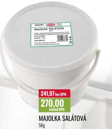 MAJOLKA SALÁTOVÁ 5Kg 