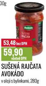 SUŠENÁ RAJČATA AVOKÁDO v oleji s bylinkami, 280g 