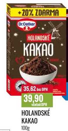 HOLANDSKÉ KAKAO 100g