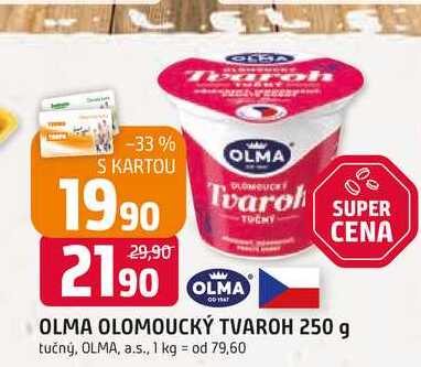 OLMA OLOMOUCKÝ TVAROH 250 g 