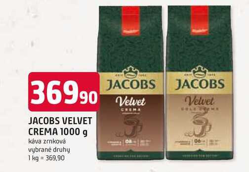 Jacobs Velvet instantní káva 1000g