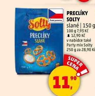 PRECLÍKY SOLTY slané, 150 g 