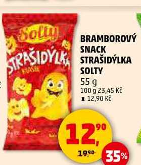 BRAMBOROVÝ SNACK STRAŠIDÝLKA SOLTY, 55 g 