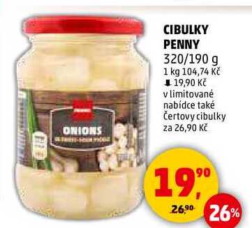 CIBULKY PENNY, 320/190 g 