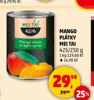 MANGO PLÁTKY ΜΕΙ ΤΑΙ, 425/250 g 