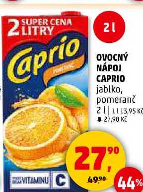 OVOCNÝ NÁPOJ CAPRIO jablko, 2 l 