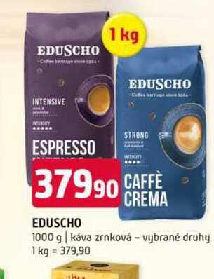EDUSCHO 1 kg káva zrnková vybrané druhy