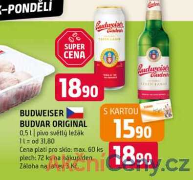 BUDWEISER BUDVAR ORIGINAL 0,5l