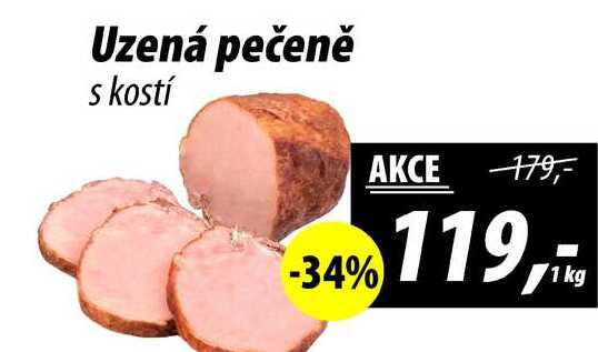 Uzená pečeně s kostí, 1 kg 