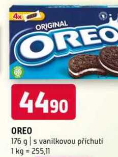 OREO 176 g s vanilkovou příchutí 