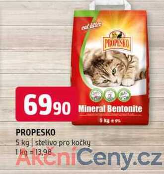 PROPESKO 5 kg stelivo pro kočky 5 kg