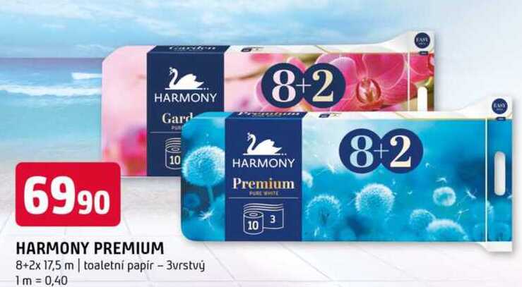 HARMONY PREMIUM Gard 10 8+2x 17,5 m toaletní papír - 3vrstvý 