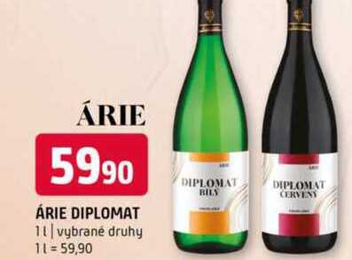 ÁRIE DIPLOMAT 1l vybrané druhy 
