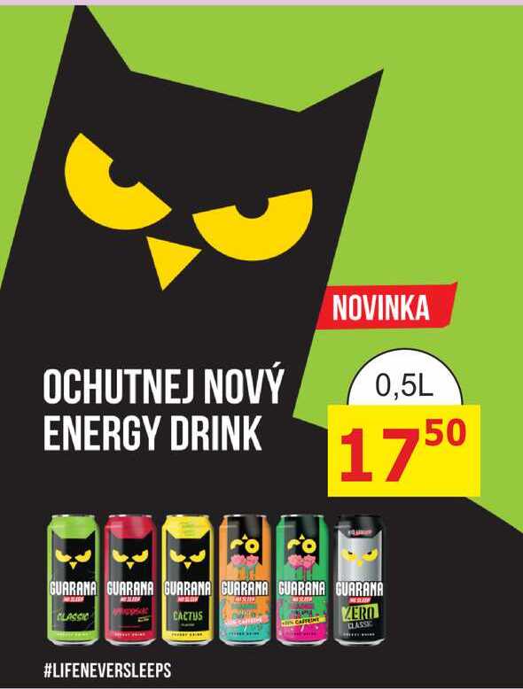 GUARANA energy drink 0,5l