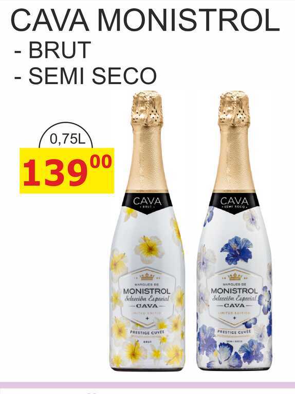 CAVA MONISTROL - BRUT 0,75L 