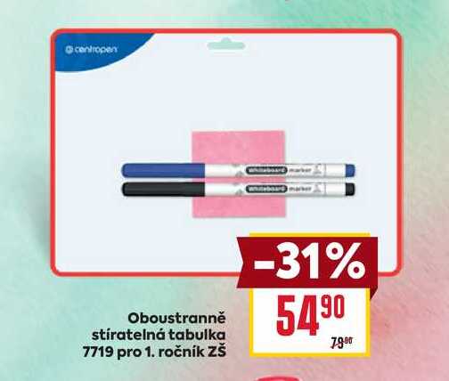 Oboustranně stíratelná tabulka 7719 pro 1. ročník 