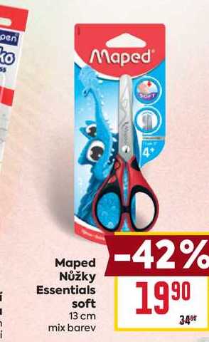 Maped Nůžky Essentials soft 13 cm mix barev