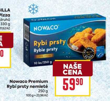Nowaco Premium Rybí prsty nemleté 250 g