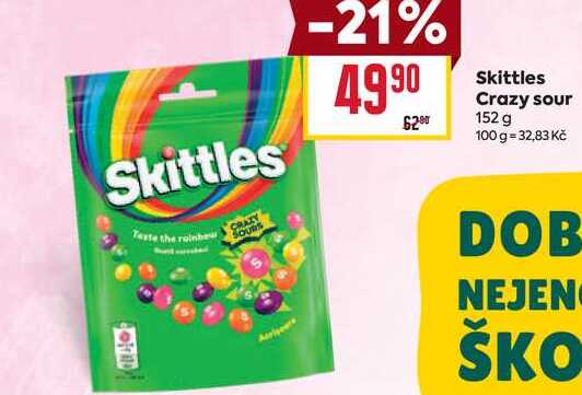 Skittles Crazy sour 152 g  