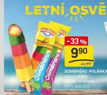 SOMBRERO POLÁRKA různé druhy 45ml