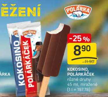 KOKOSINO, POLÁRKÁČEK různé druhy 45 ml