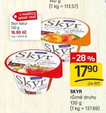 SKYR různé druhy 130 g