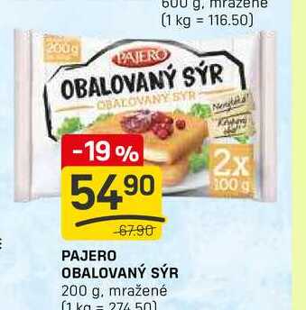 PAJERO OBALOVANÝ SÝR 200 g