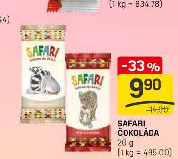 SAFARI ČOKOLÁDA 20 g 