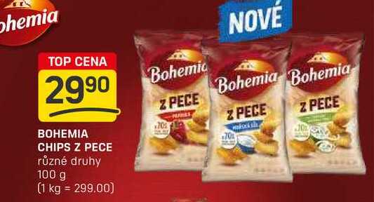 BOHEMIA CHIPS Z PECE různé druhy 100g
