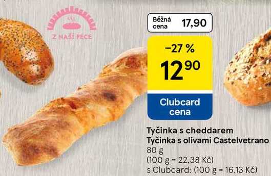 Tyčinka s olivami Castelvetrano, 80 g 