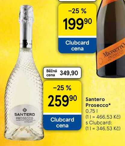 Santero Prosecco, 0.75 l