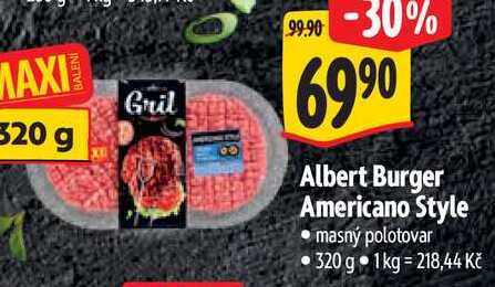 Albert Burger Americano Style, 320 g