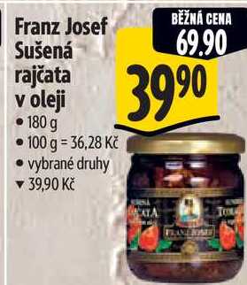 Franz Josef Sušená rajčata v oleji, 180 g 