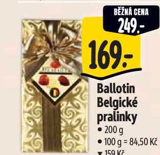   Ballotin Belgické pralinky 200 g 