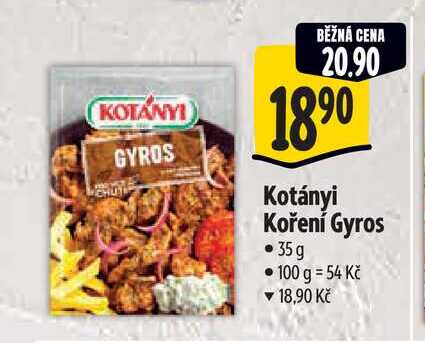   Kotányi Koření Gyros   35 g