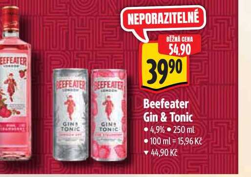   Beefeater Gin & Tonic 4,9% 250 ml  