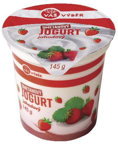 VÁŠ VÝBĚR Smetanový jogurt dvouvrstvý, 145 g