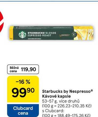 Starbucks by Nespresso® Kávové kapsle, 53-57 g, více druhů  