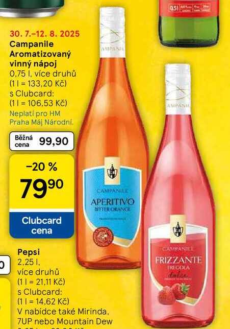 Campanile Aromatizovaný vinný nápoj, 0.75 l 