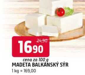 Madeta Balkánský sýr 100g, vybrané druhy