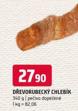 DŘEVORUBECKÝ CHLEBÍK 340 g pečivo dopečené 