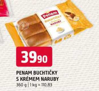 PENAM BUCHTIČKY S KRÉMEM NARUBY 360 g 