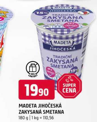 MADETA JIHOČESKÁ ZAKYSANÁ SMETANA 180 g 