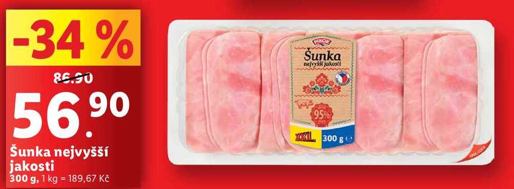 Šunka nejvyšší jakosti, 300 g