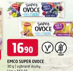 EMCO SUPER OVOCE 30 g vybrané druhy 